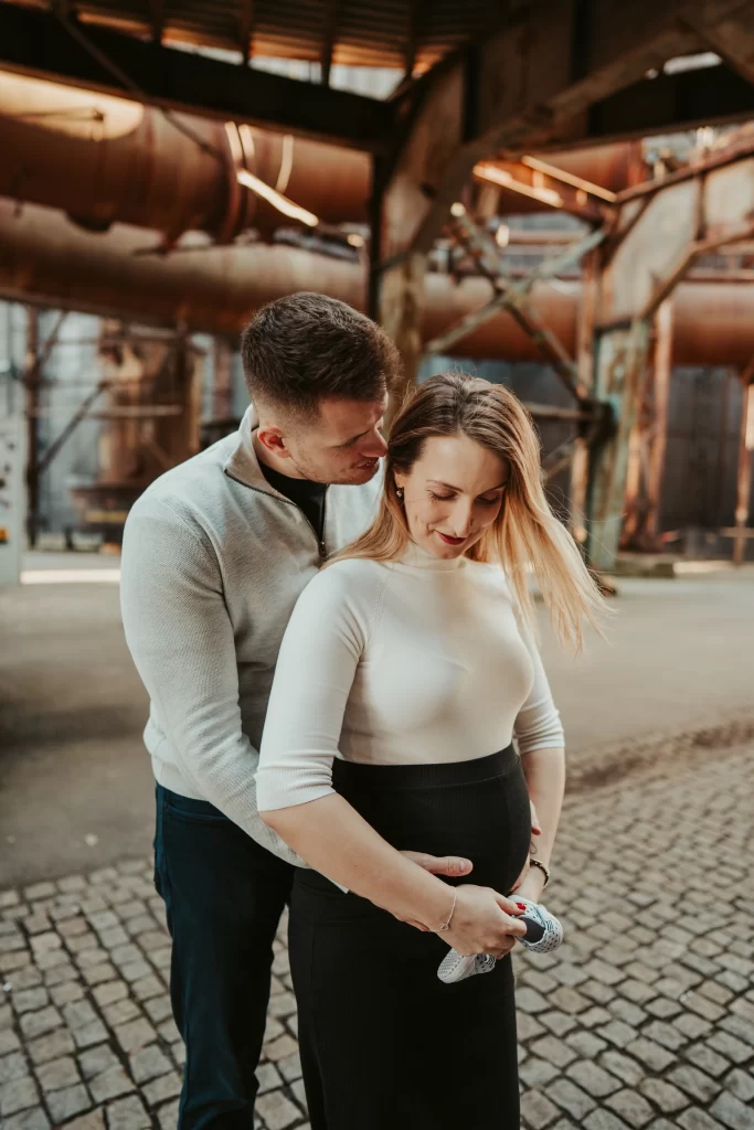 Těhotenská fotka ve městě