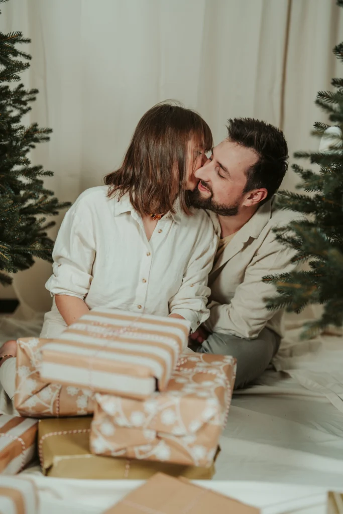 Vánoční fotka pár Olomouc