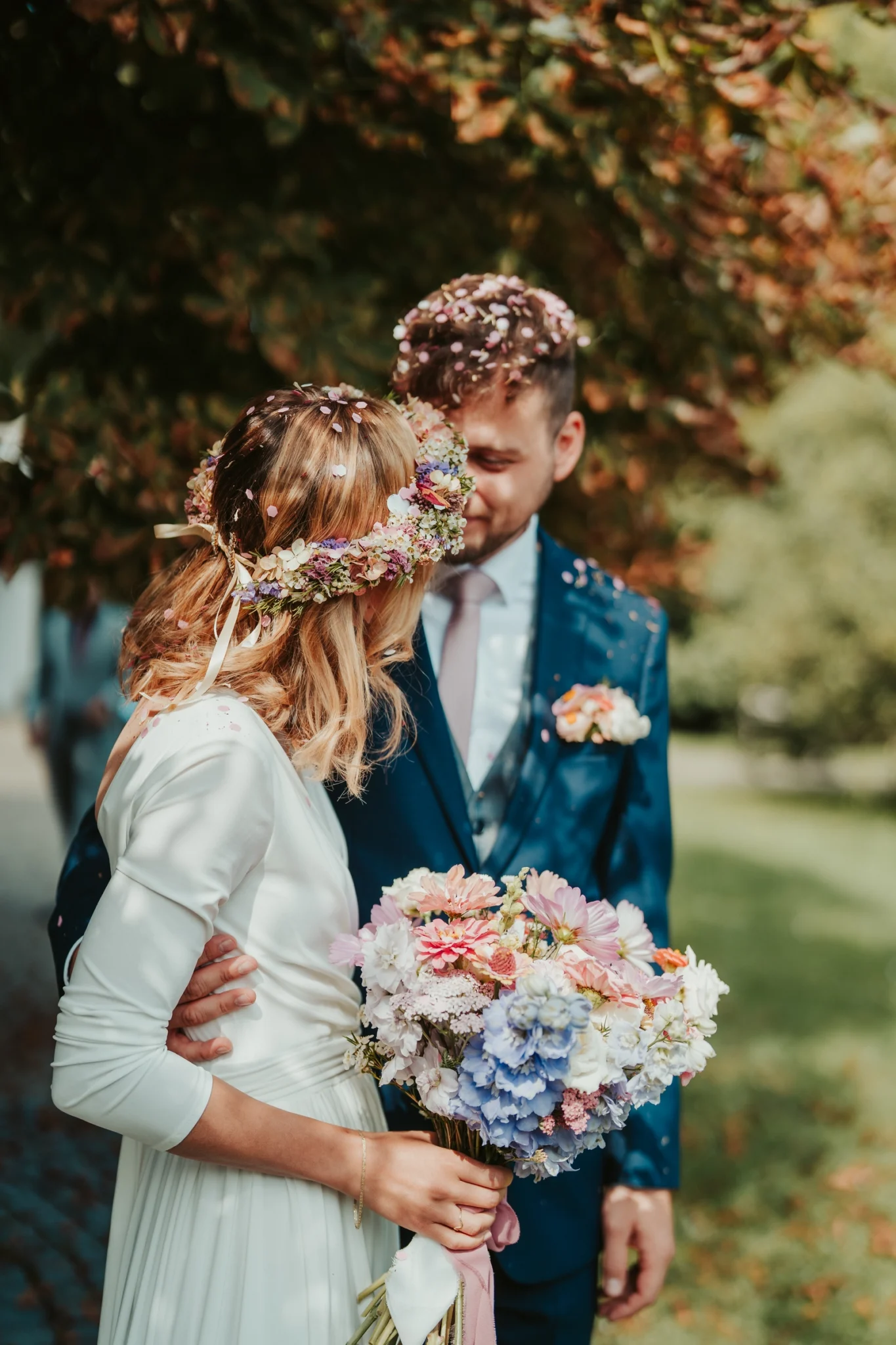 Pár na svatbě v Opavě